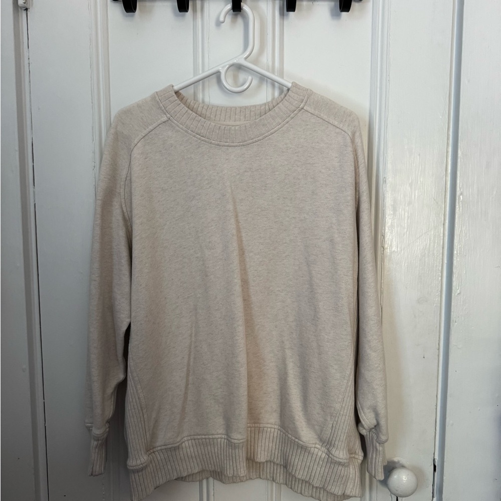 Aerie Women's Cream Crewneck Sweater